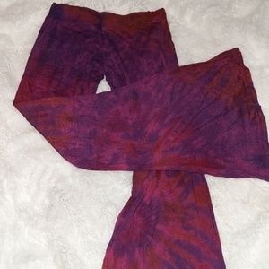 Tie dye yoga bell bottoms Venice Beach